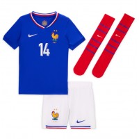 Maglia Calcio Francia Adrien Rabiot #14 Prima Divisa Bambino Europei 2024 Manica Corta (+ pantaloncini)